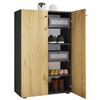 Schuhschrank Lona Anthrazit Honigeiche Dekor - Honigeiche/Anthrazit, Design, Holzwerkstoff (70/110/39cm) - MID.YOU