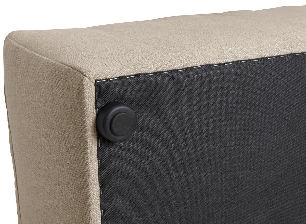 Wohnlandschaft Lena Creme Flachgewebe - Creme, Design, Textil (250/350/235cm) - Max Winzer