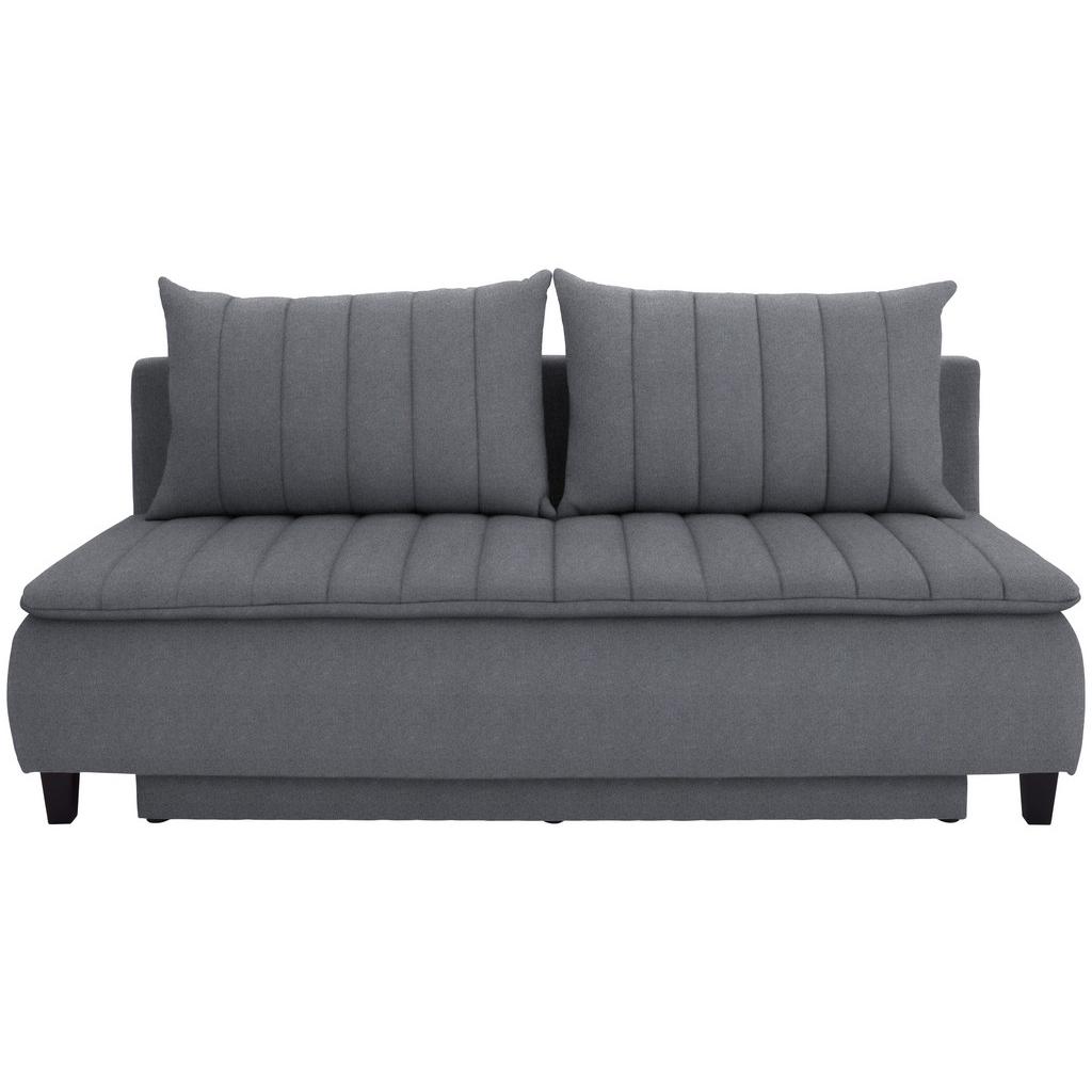 Boxspringsofa mit Schlaffunkt. und Bettkasten Marino Grau
