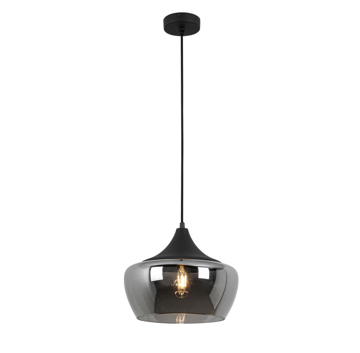 ZÁVESNÉ SVIETIDLO NOR - čierna/chrómová, Modern, kov/plast (30/120cm) - Mömax