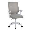 Otočná židle ARIANA - šedá/bílá, Moderní, textil/plast (55/90-100/55cm) - Mömax