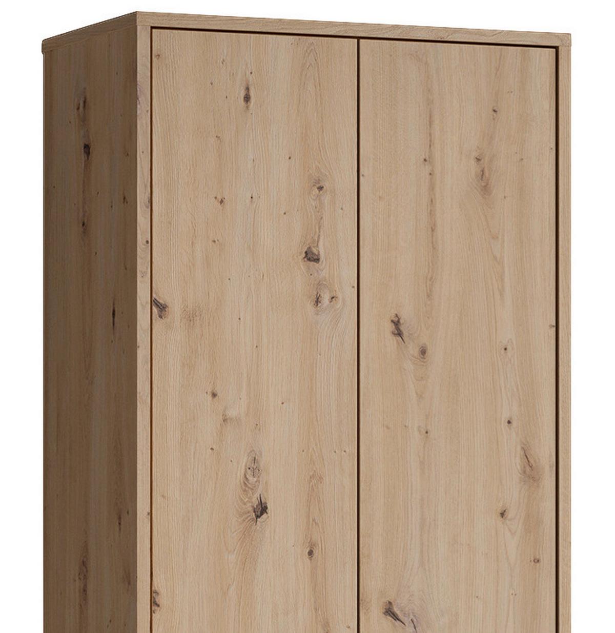 Hochschrank Wellness B: 54 Cm Artisan Eiche Dekor - Anthrazit/Schwarz, MODERN, Holzwerkstoff (54/193/31cm) - MID.YOU
