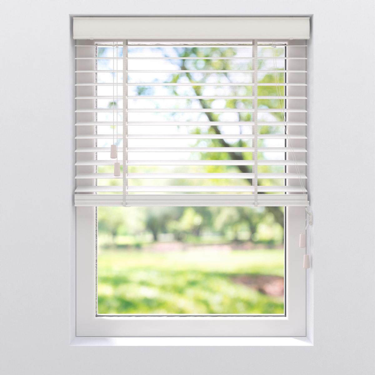 Jalousie Venetian 120x175 Cm Mit Schnürzug - Weiß, Natur, Holz (120/175cm)