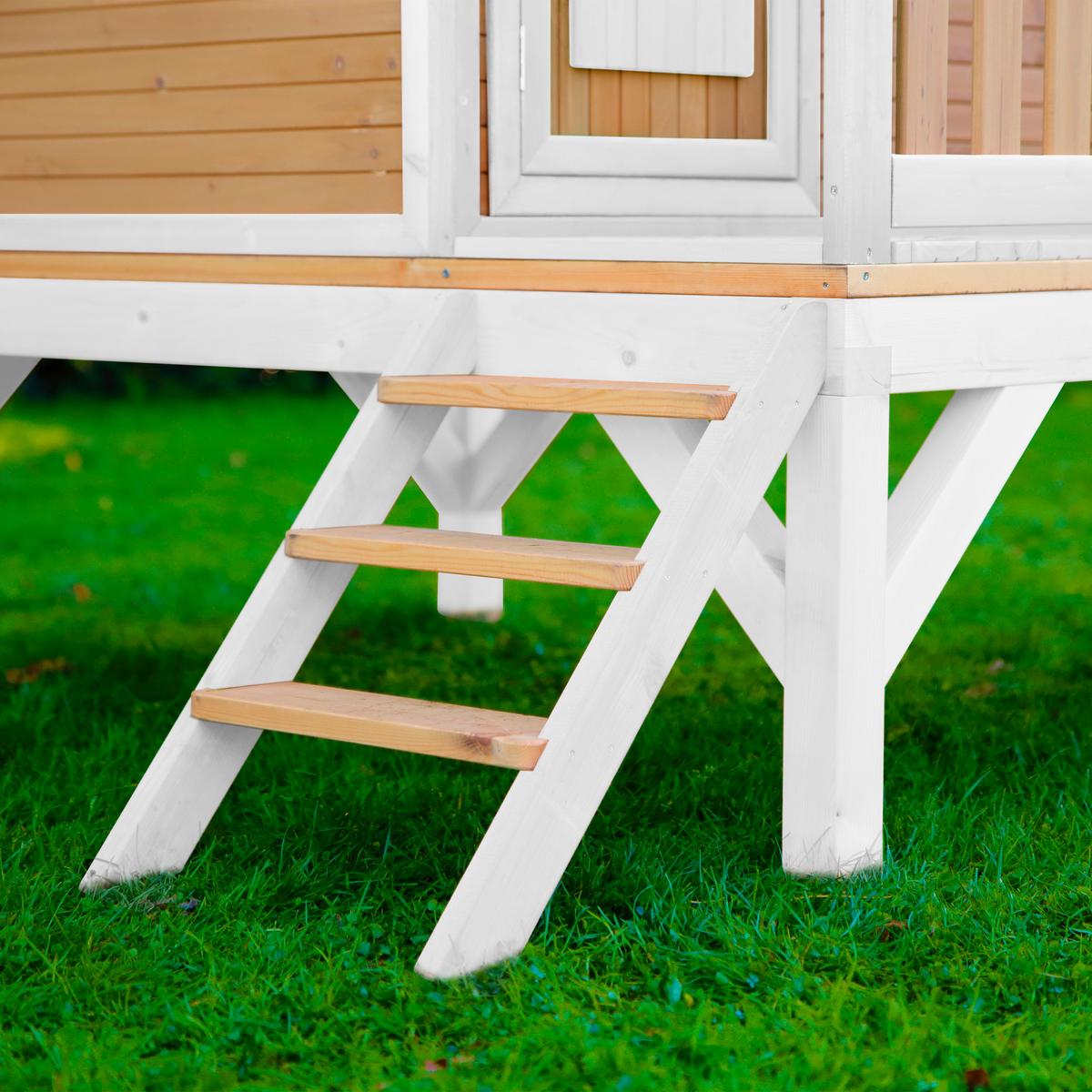 Spielhaus A030.036.81 - Rot/Braun, KONVENTIONELL, Holz (287/231/191cm) - Ambia Garden