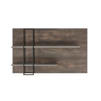 Wandregal Largo Anthrazit/Eichefarben B: 152cm - Eichefarben/Anthrazit, Design, Holzwerkstoff (152/90/26cm) - MID.YOU