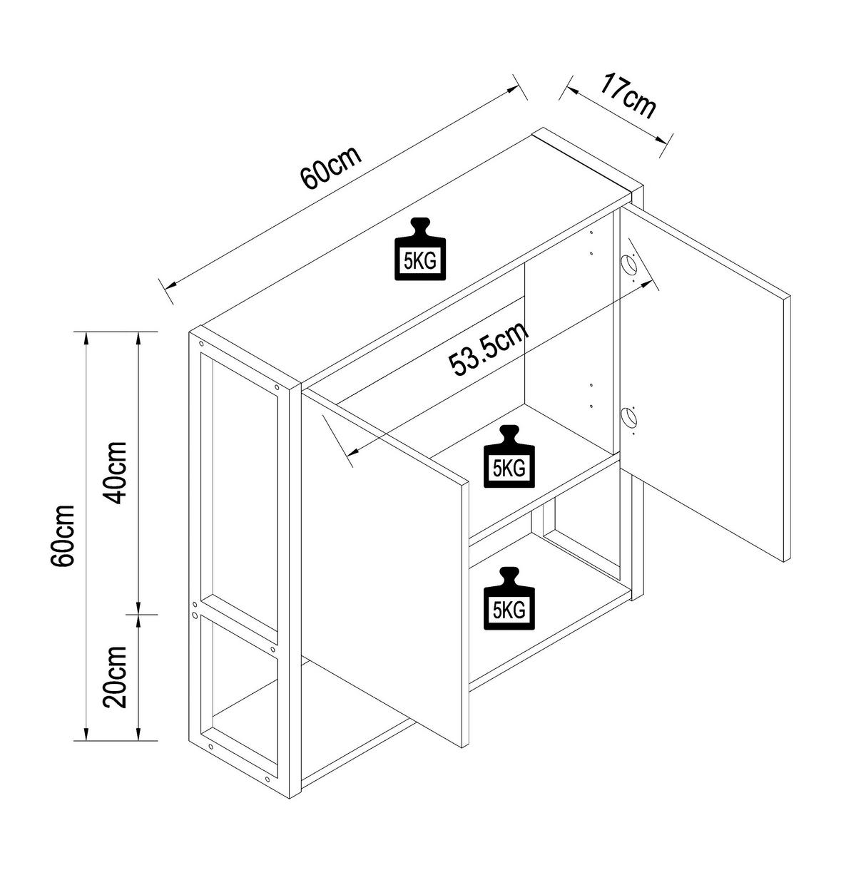 Rollcontainer Baula Eiche B: 40 cm - Eiche dunkel, Design, Holzwerkstoff/Kunststoff (40/54/44cm) - MID.YOU