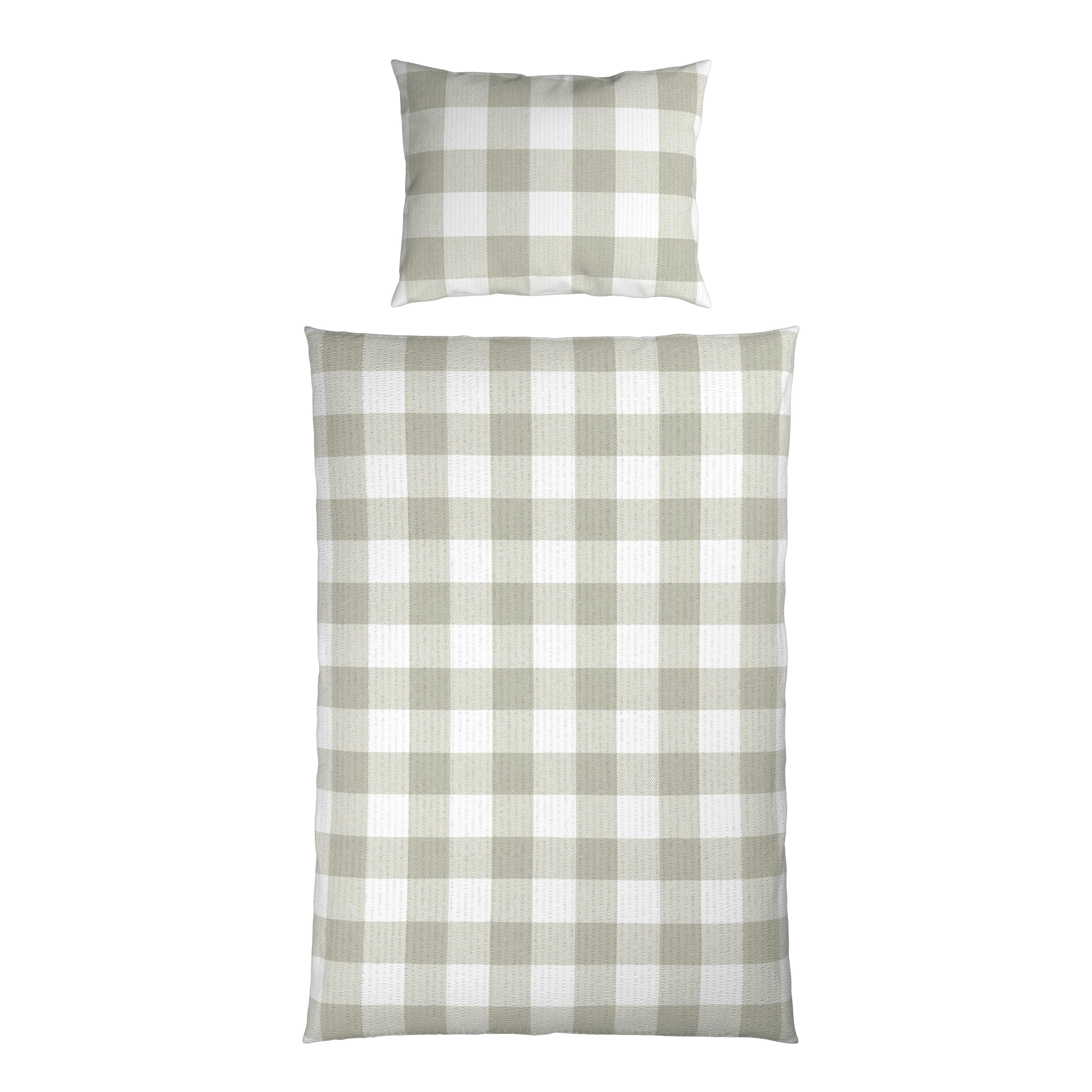 Bettwäsche Selina - Beige/Weiß, ROMANTIK / LANDHAUS, Textil - James Wood