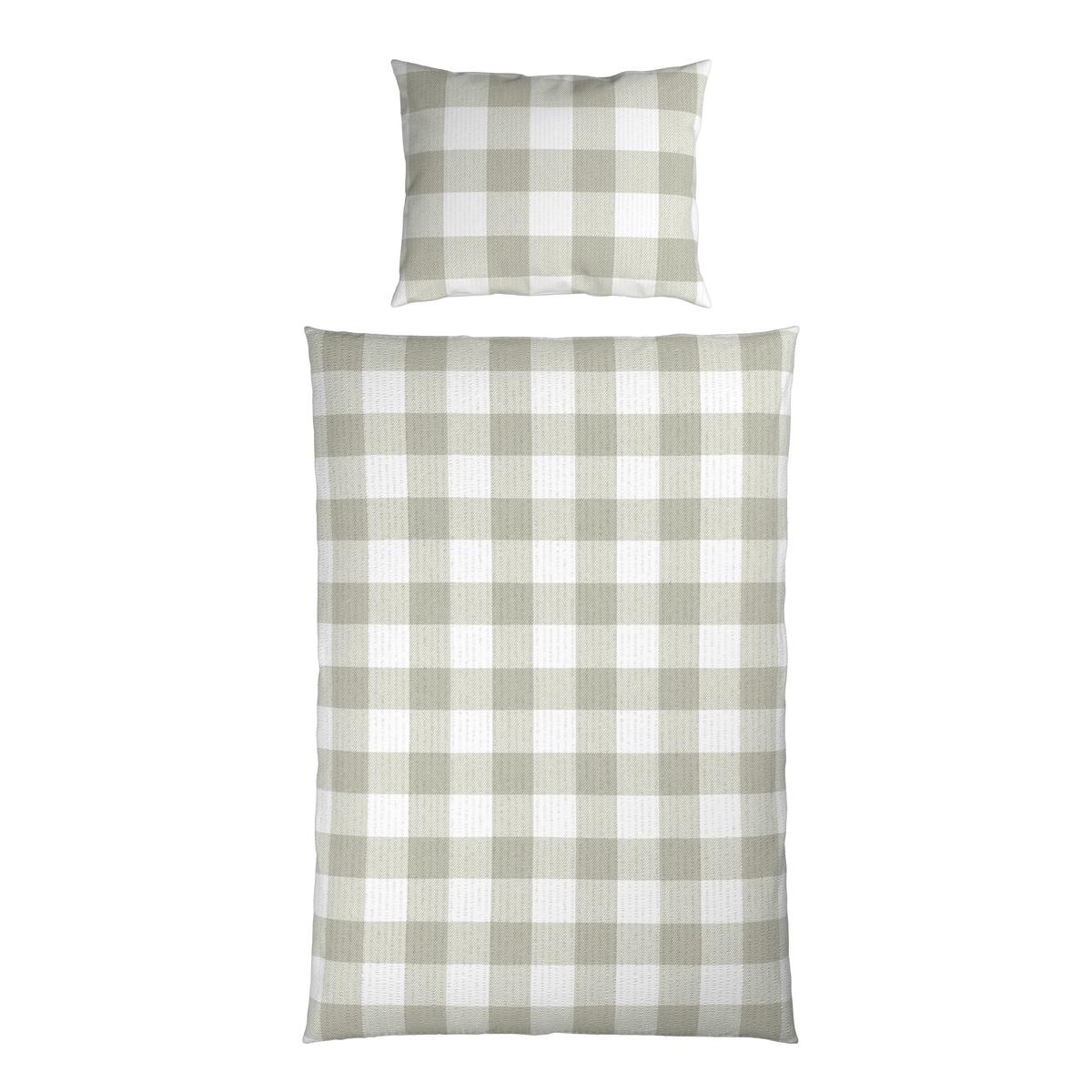 Bettwäsche Selina - Beige/Weiß, ROMANTIK / LANDHAUS, Textil - James Wood
