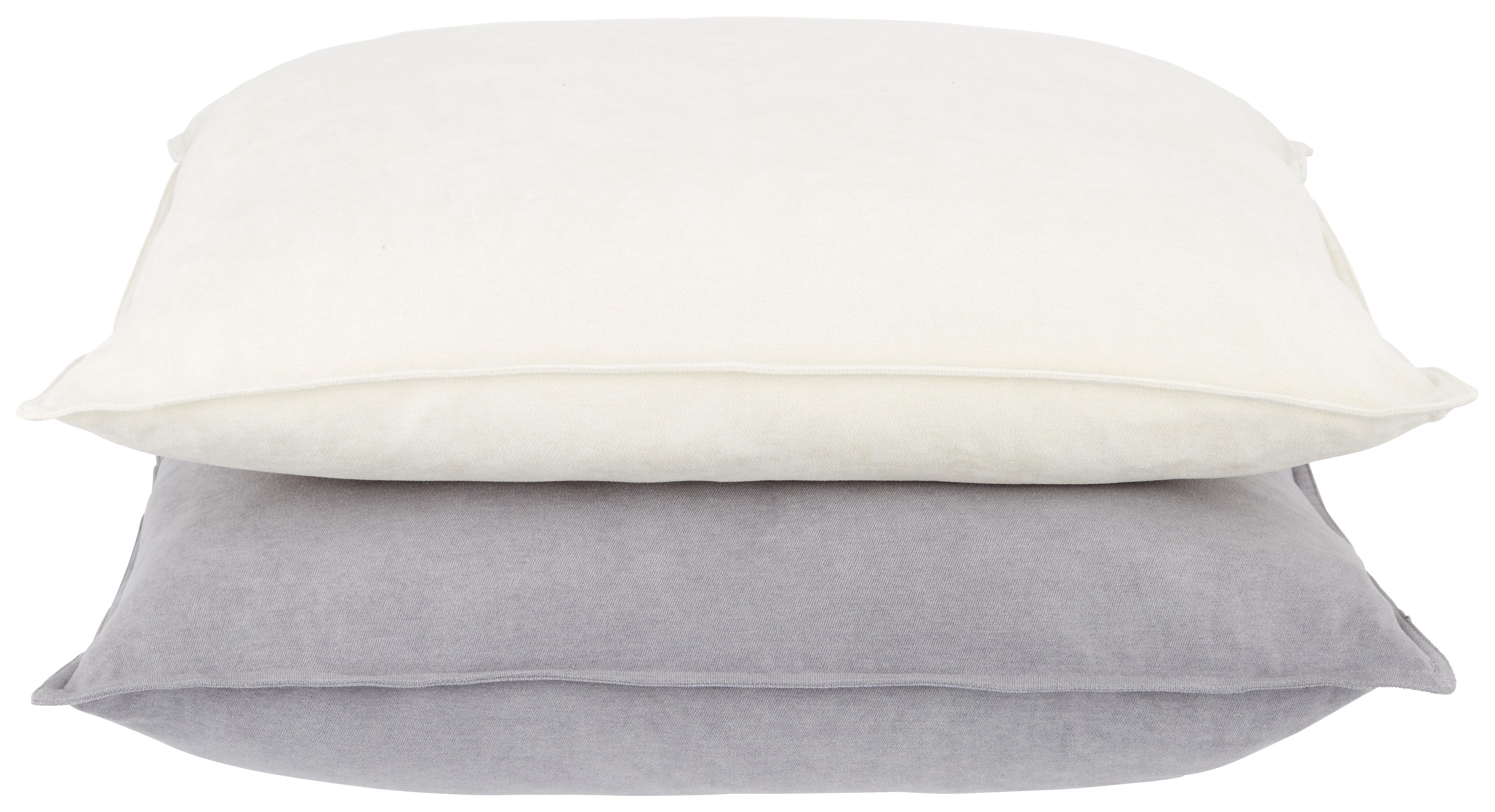 Polštář Ozdobný Nizza Šedá,60/60 Cm - šedá, textil (60/60cm) - Modern Living