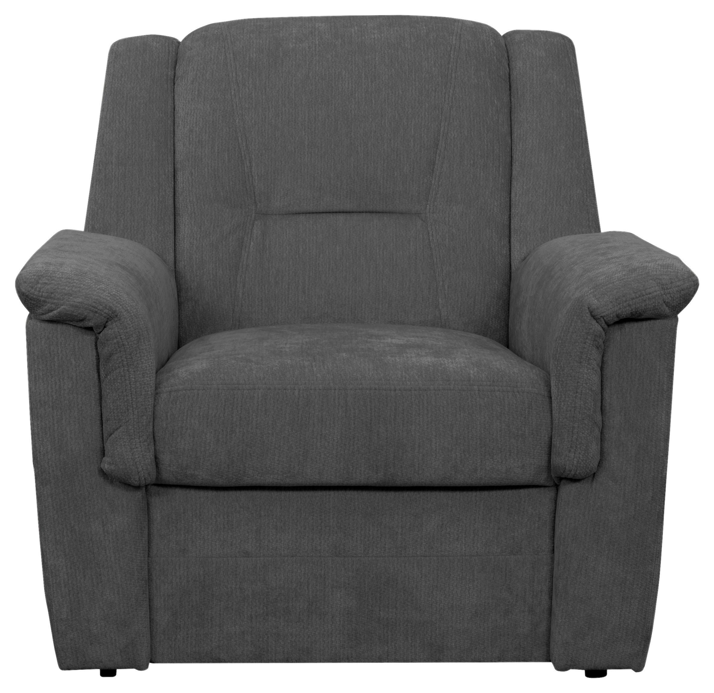 FERNSEHSESSEL Rafael, Graphitfarben B: 94 cm - Schwarz/Graphitfarben, Trend, Textil (94/95/95cm)