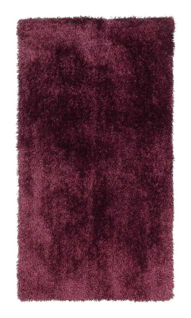 Hochflorteppich SHAGGY aus Polyester in Aubergine