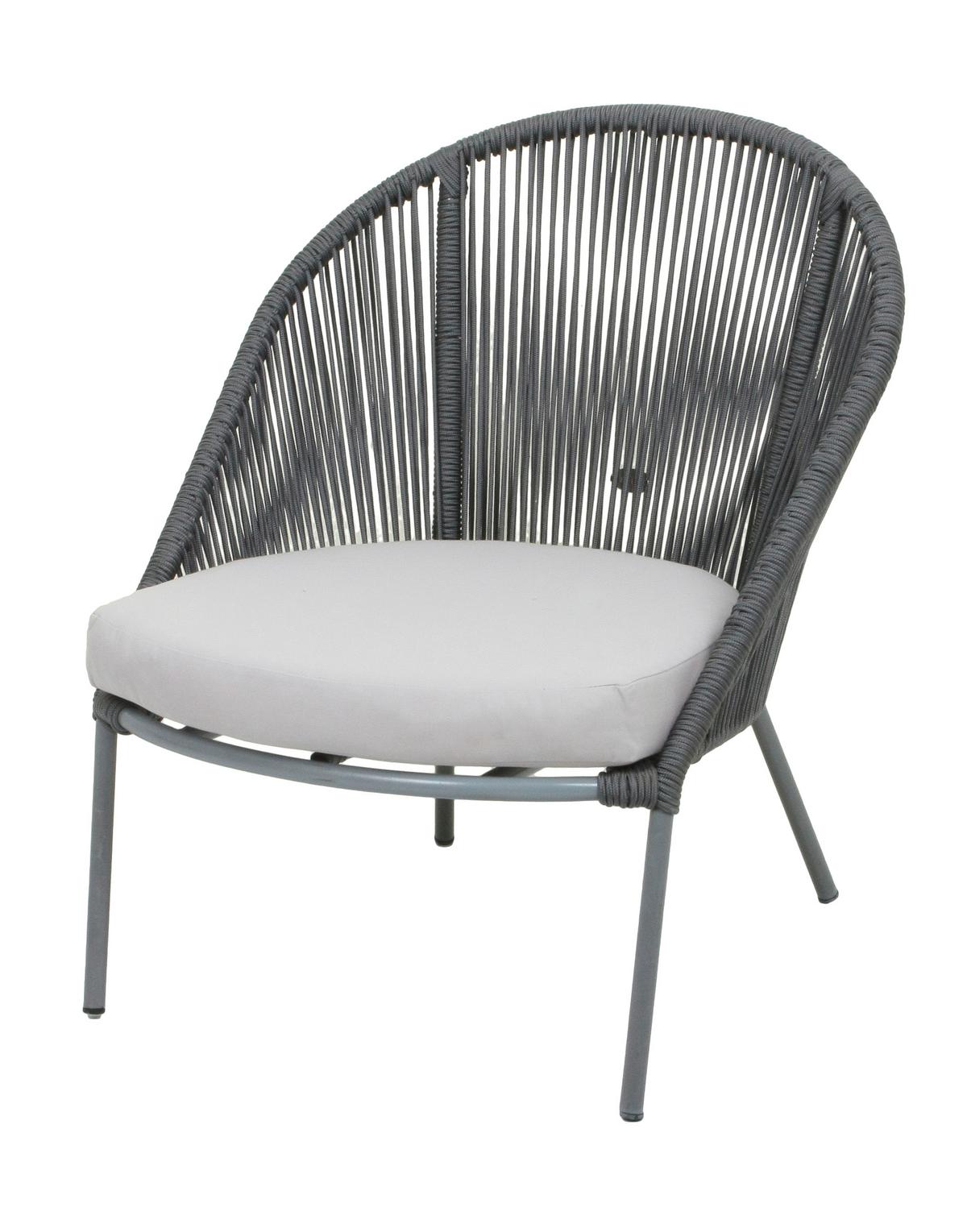 Gartenset Piräus - Schwarz/Weiß, Basics - Gardenson