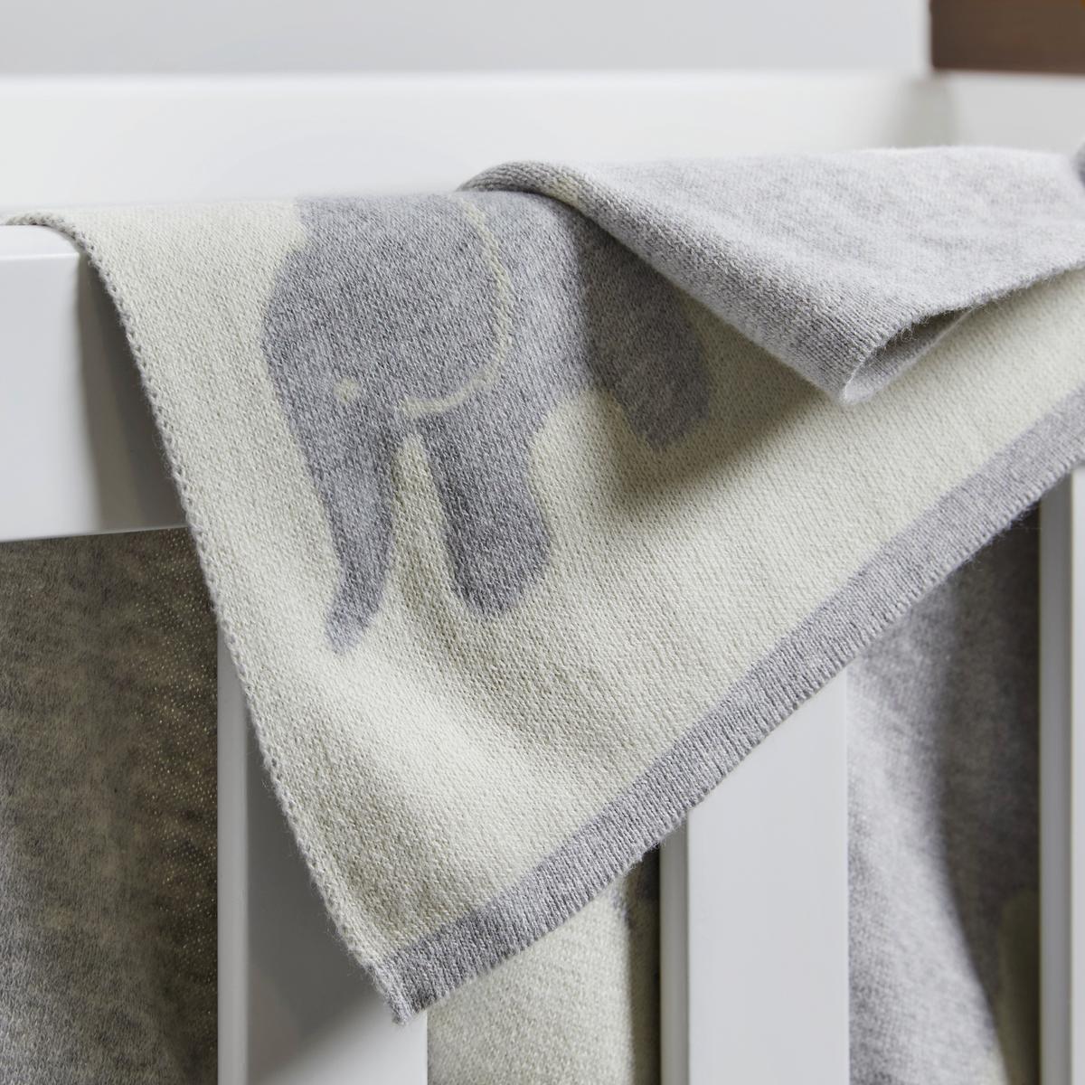 Prikrývka pre bábätko ELLY sivá/biela - sivá/biela, Modern, textil (80/100cm) - Bessagi Kids