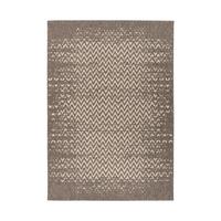 Flachwebteppich Splash 600 Braun/Creme, 80x150 cm - Creme/Braun, KONVENTIONELL, Textil (80/150cm)