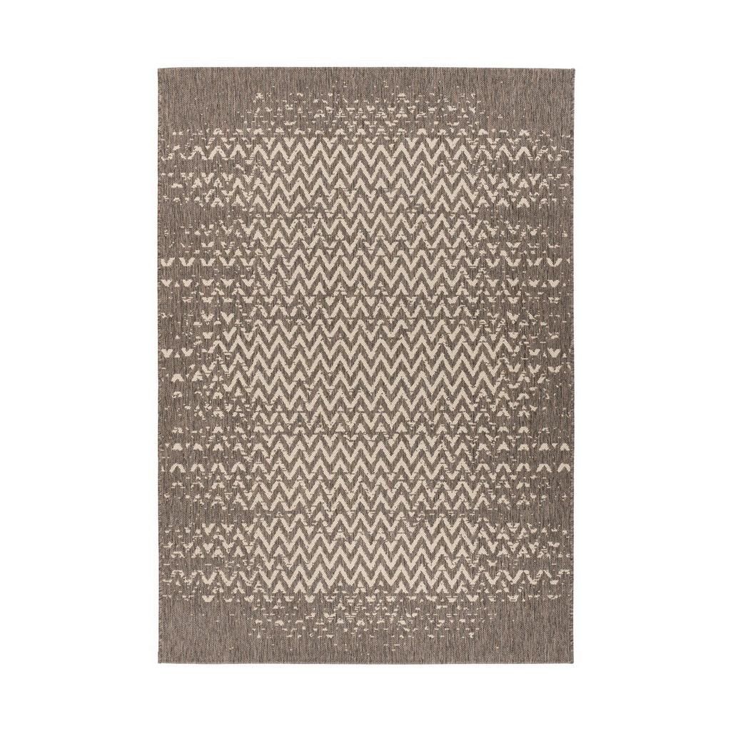 Flachwebteppich Splash 600 Braun/creme, 120x170 Cm