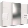 Schwebetürenschrank Saigon - Klar/Weiß, KONVENTIONELL, Glas/Holzwerkstoff (270/210/64cm) - MID.YOU