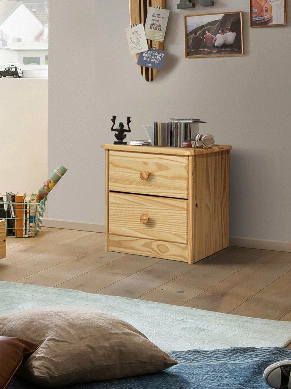 Kommode Naturfarben B: 43cm - Naturfarben, Natur, Holz (43/42/35cm) - Livetastic