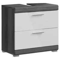 Waschbeckenunterschrank Scout - Weiß Hochglanz/Anthrazit, MODERN, Holzwerkstoff (60/56/34cm) - MID.YOU