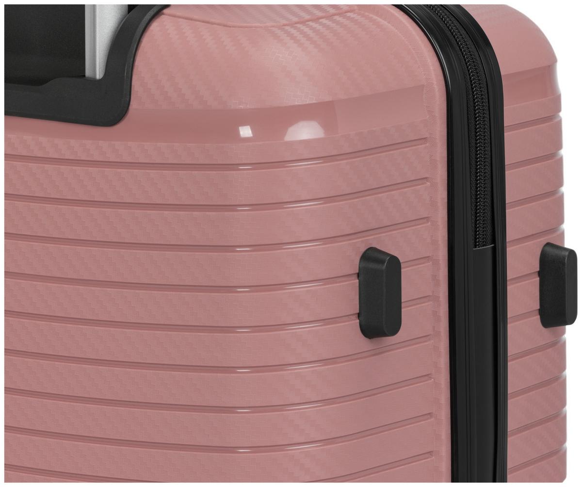 Reisekofferset Monika - Pink, KONVENTIONELL, Kunststoff/Textil - Luca Bessoni