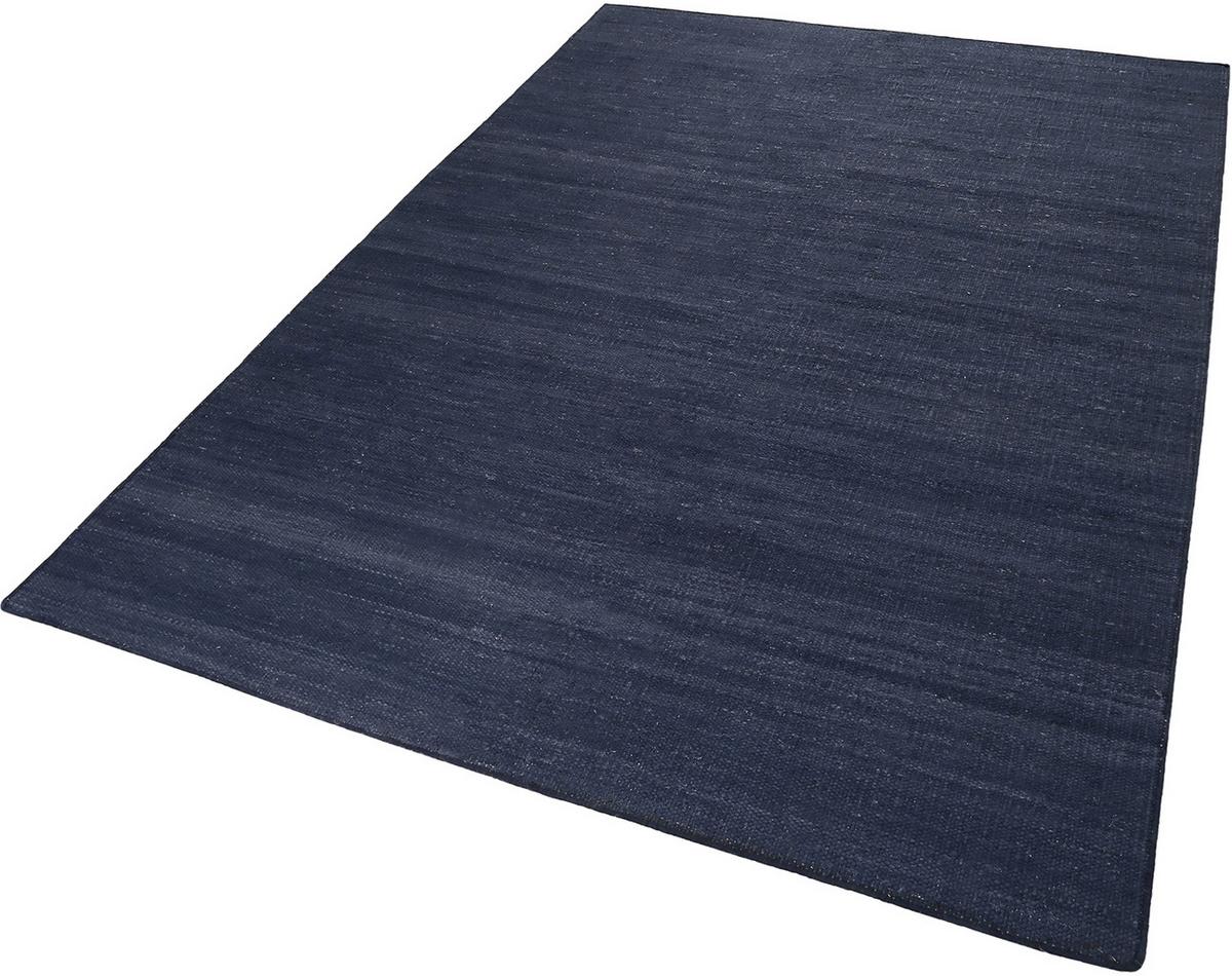 Handwebteppich Blau Baumwolle Rainbow Kelim 130x190 Cm - Dunkelblau, KONVENTIONELL, Textil (130/190cm) - Esprit