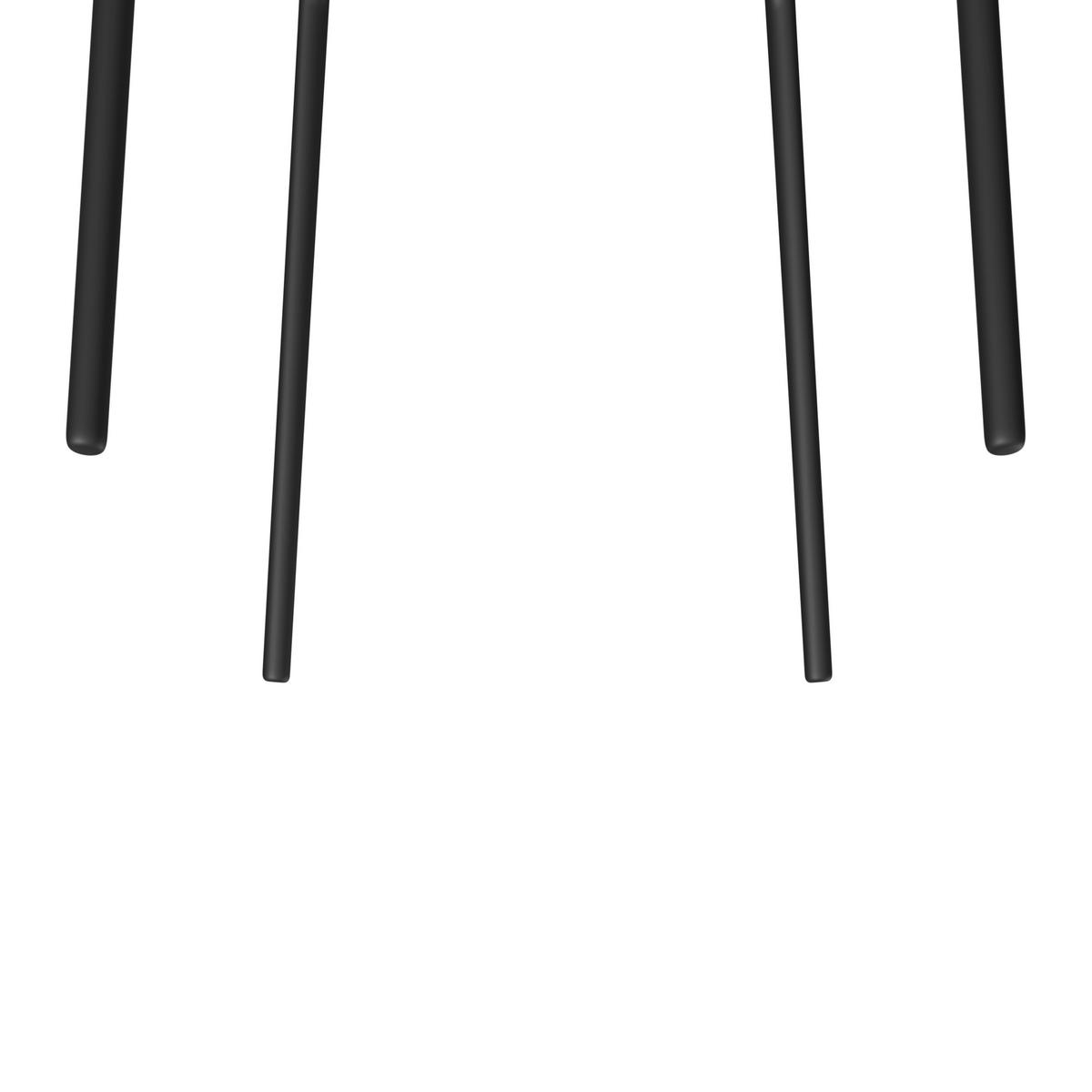 ŽIDLE NOEMIE - černá/hnědá, Moderní, kov/dřevo (49/81/54cm) - Bessagi Home