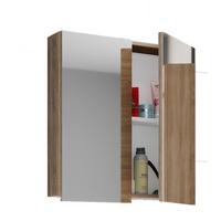 Spiegelschrank Sonoma Eiche 2-Türig BxHxT: 60x59x12 cm - Sonoma Eiche, Basics, Glas/Holzwerkstoff (60/59/12cm) - MID.YOU