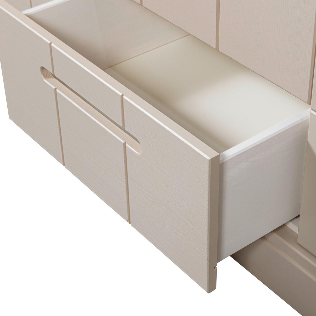 Drehtürenschrank Connect, Hellgrau B: 140 Cm - Hellgrau, Design, Holz (140/195/53cm) - Livetastic