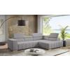 Ecksofa Elias Neu Braun S: 307x201 cm - Naturfarben/Braun, Design, Textil (307/201cm) - Livetastic