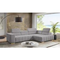 Ecksofa Elias Neu Braun S: 307x201 Cm - Naturfarben/Braun, Design, Textil (307/201cm) - Livetastic