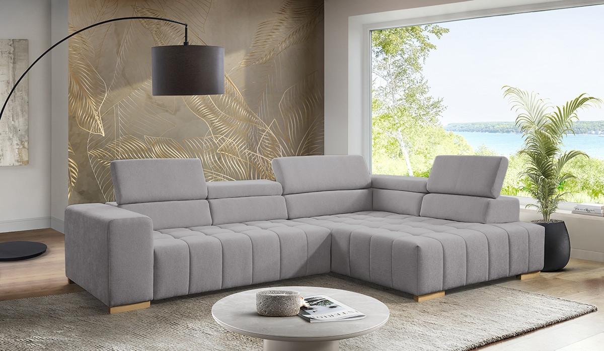 Ecksofa mit Schlaffunktion Elias Neu Braun 307x201 cm