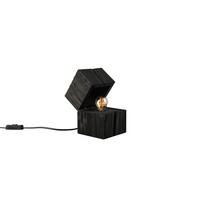 Tischleuchte 514110102 Treasure - Schwarz, Trend, Holz (12/12/16cm) - Trio Leuchten