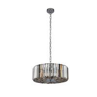 Hängeleuchte Chapeau 82101-4cc - Chromfarben/Bernsteinfarben, KONVENTIONELL, Glas/Metall (42/136cm)