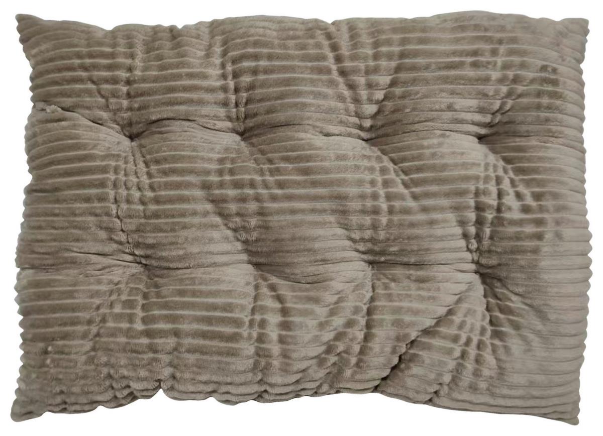 Bodenkissen Sina - Taupe, MODERN, Textil (70/100cm) - Luca Bessoni