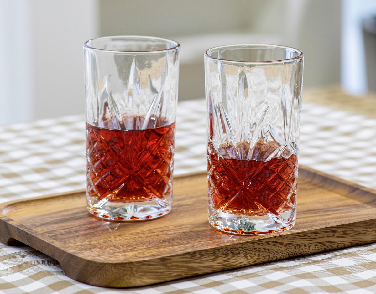 Longdrinkgläserset 6 Stück Glas, 350 ml - Transparent, Basics, Glas (7.7/13.8cm) - Echtwerk