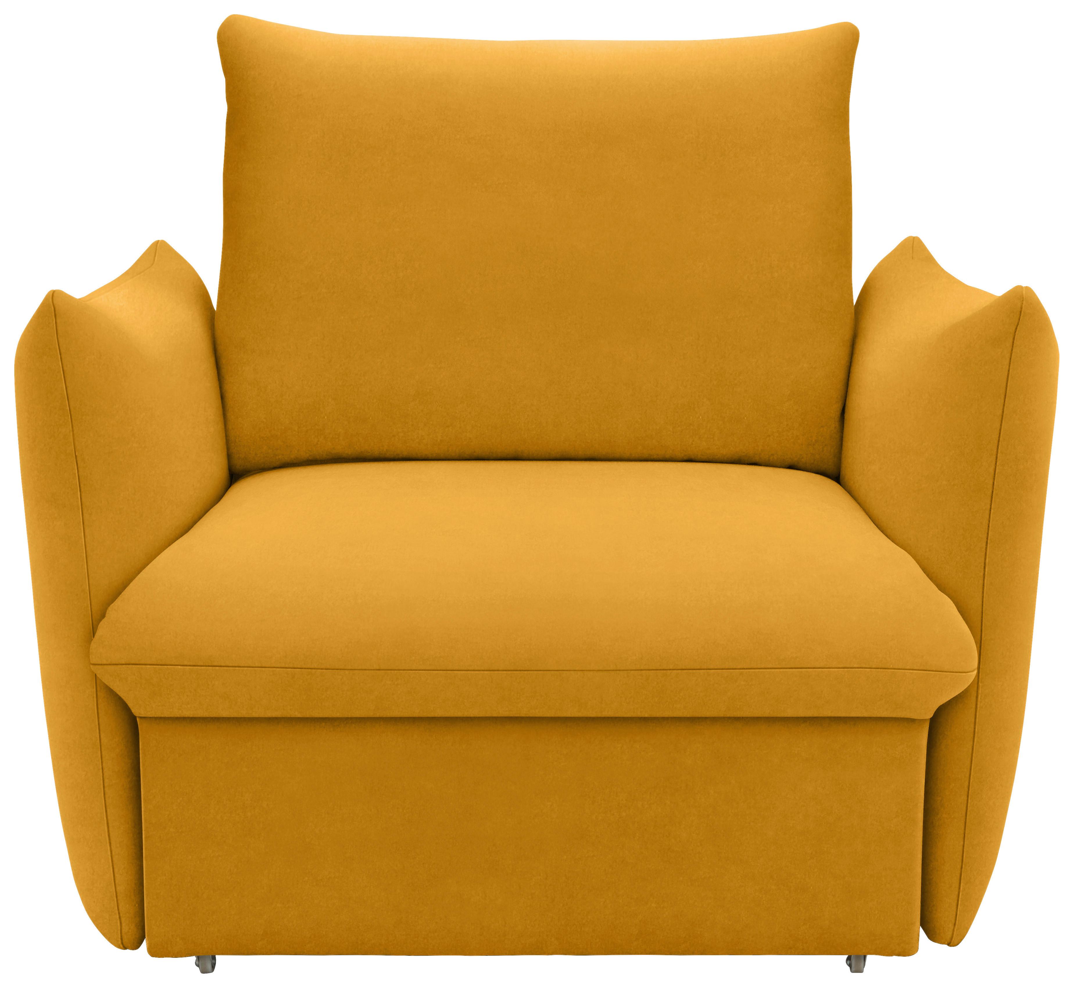 Sessel Looks Orange B: 120 cm - Schwarz/Orange, Design, Textil (120/100/97cm) - LOOKS by W.Joop