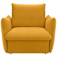 Sessel Looks Orange B: 120 cm - Schwarz/Orange, Design, Textil (120/100/97cm) - LOOKS by W.Joop