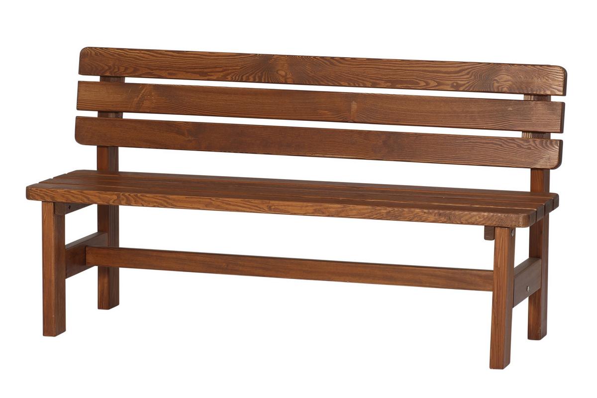 Gartenmöbel Set 3-tlg. Echtholz Kiefer - Braun, KONVENTIONELL, Holz - Siena Garden