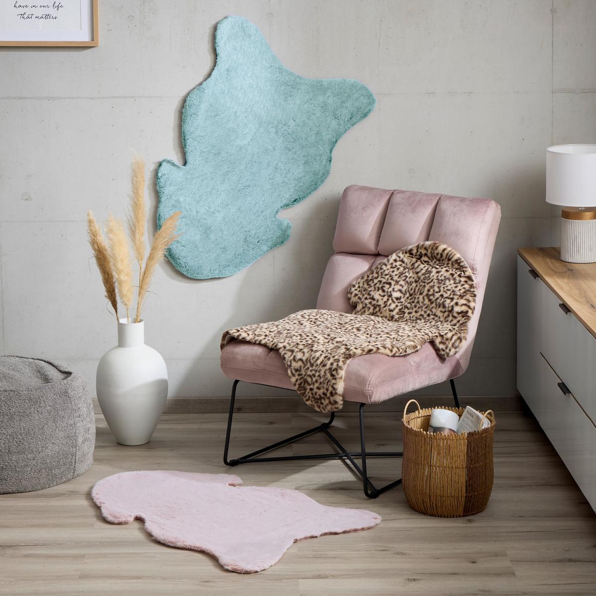 KUNSTFELL rosa, waschbar - Pink, ROMANTIK / LANDHAUS, Textil (90/60cm) - James Wood