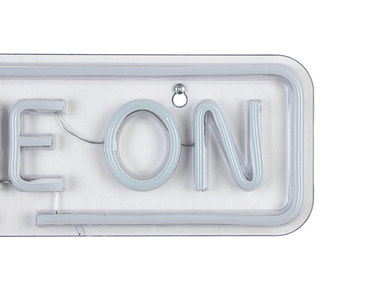 Led-dekoleuchte Dave - Transparent/Weiß, KONVENTIONELL, Kunststoff (40/12/1,3cm) - Luca Bessoni