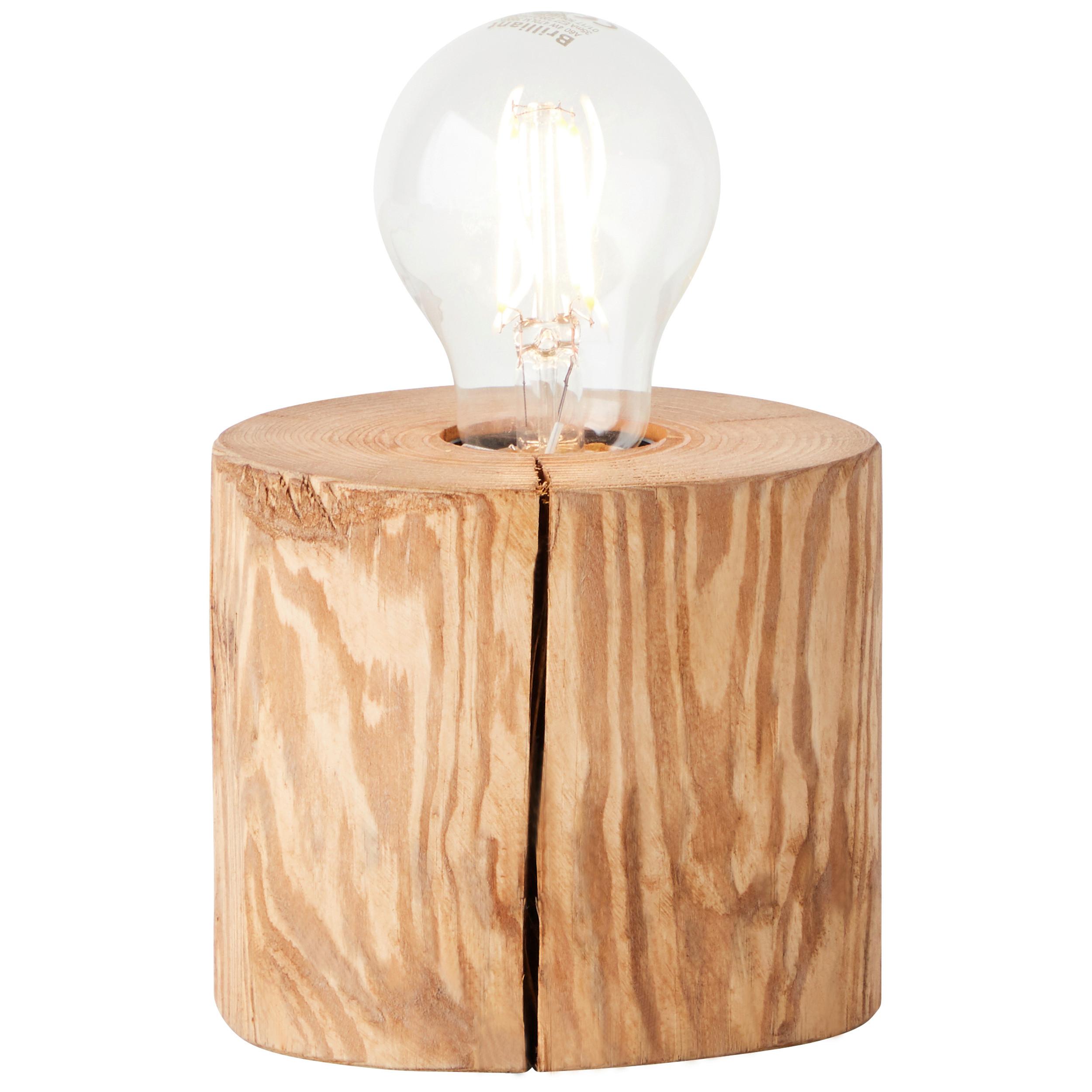 Tischleuchte 93111/36 Trabo - Kieferfarben, Natur, Holz (10/10cm) - Brilliant