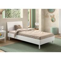 BETT Forrest Weiß 90x200cm - Weiß/Naturfarben, MODERN, Holz (90/200cm) - Vipack
