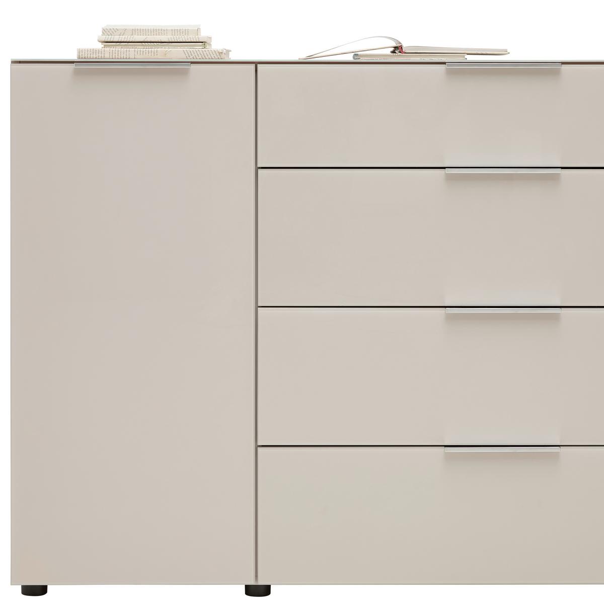Sideboard Siena Kaschmirfarben - černá/kašmírová, Moderní, kov/kompozitní dřevo (180/99/40cm) - Mömax