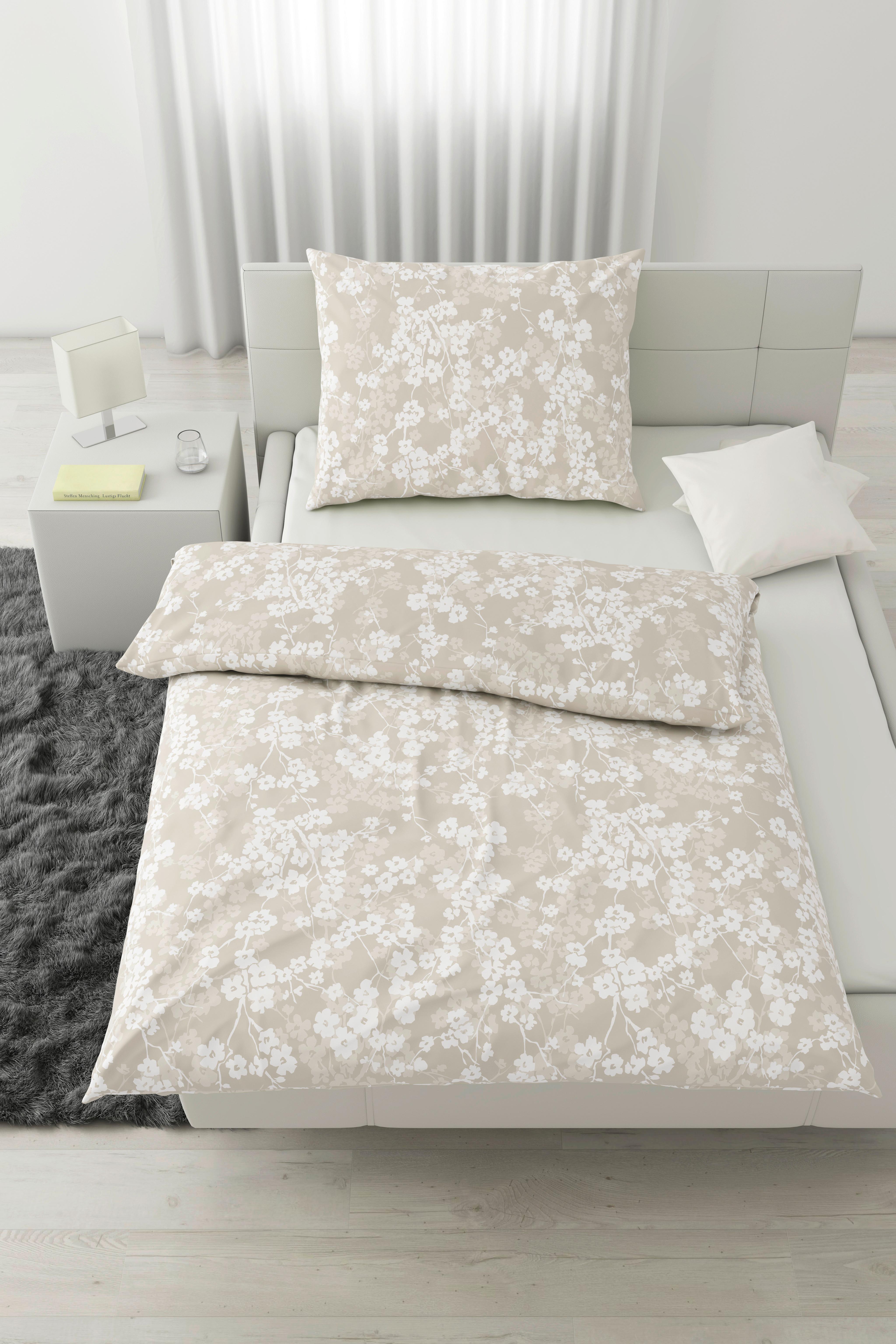 Povlečení Catrin, 70/90 140/200cm - béžová, Lifestyle, textil (140/200cm) - Modern Living
