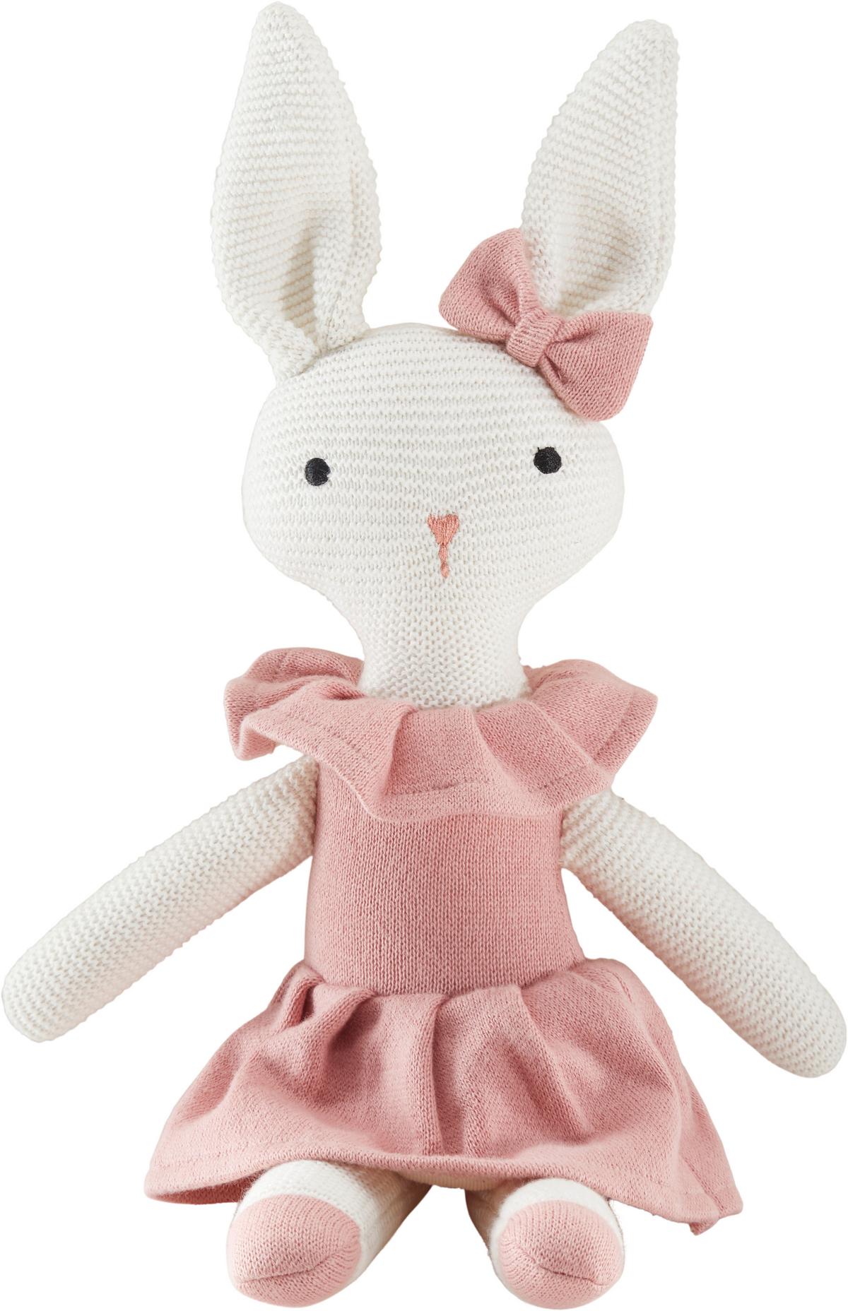Kuscheltier Sweety - Rosa/Weiß, Textil (12/35cm) - BUNINO