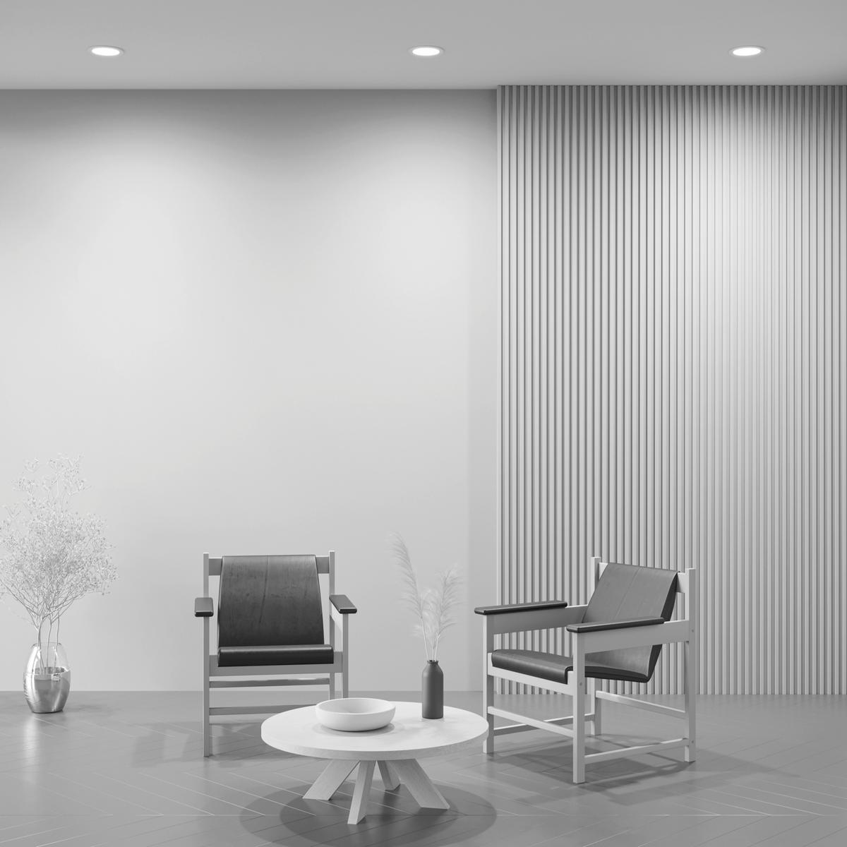 Strahler Stockton - Weiß, Basics, Kunststoff (17/3,2/17cm) - MAYTONI