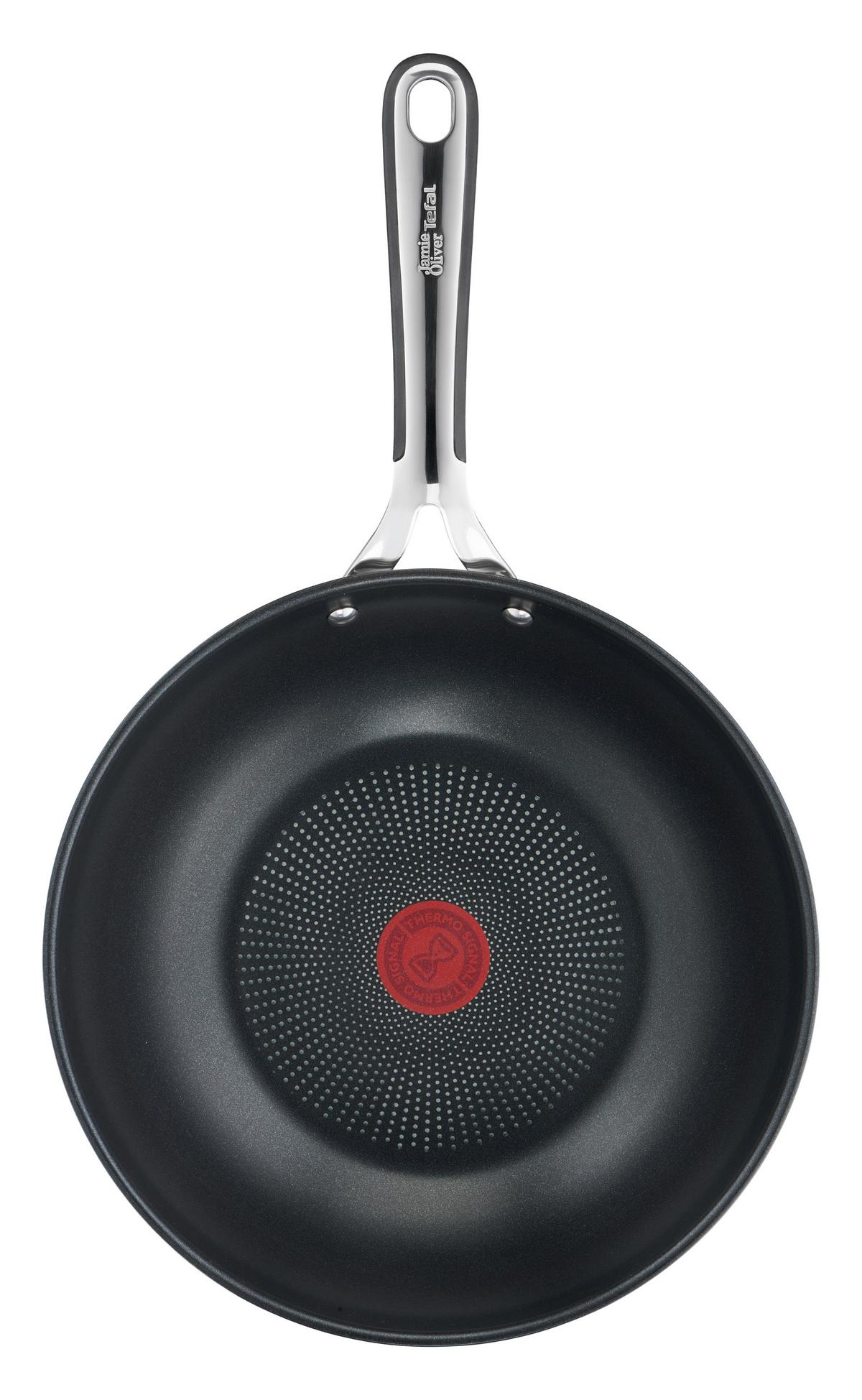 Wokpfanne Jamie Oliver Essentials - Edelstahlfarben, Basics, Metall (28cm) - Tefal