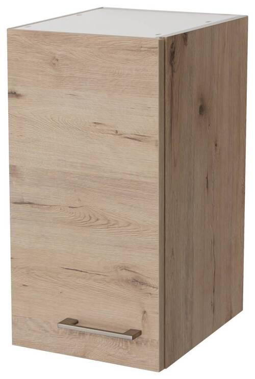 Horní kuchyňská skříňka Riva H30 30cm - dub San Remo/barvy nerez oceli, Moderní, kov/kompozitní dřevo (30/54,8/32cm)