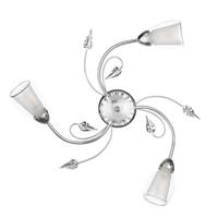 Deckenleuchte Luci Chromfarben D: 50 cm - Chromfarben, KONVENTIONELL, Glas/Metall (50/20cm)