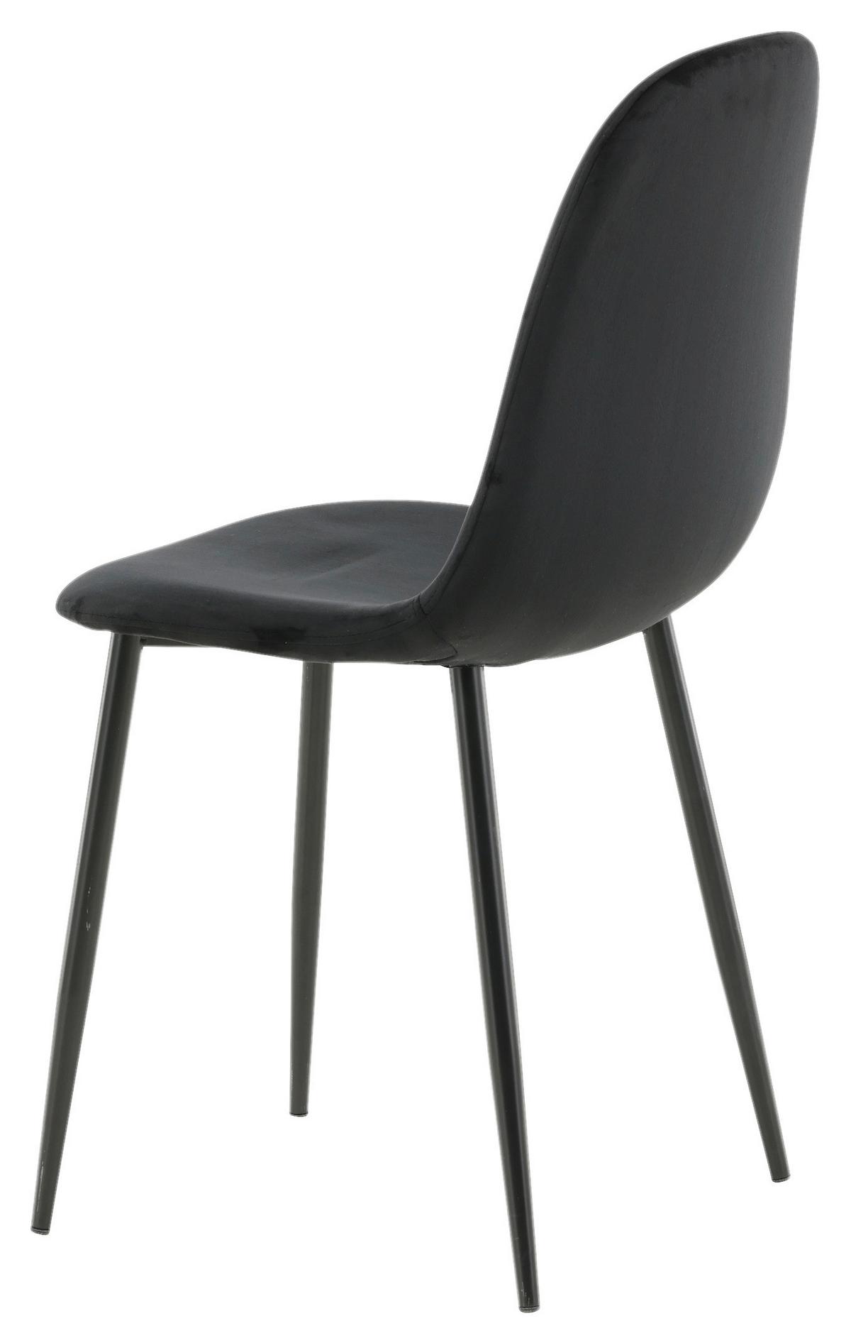 Stuhl-Set Polar - Schwarz, Design, Kunststoff/Textil (44/88/53cm) - Livetastic