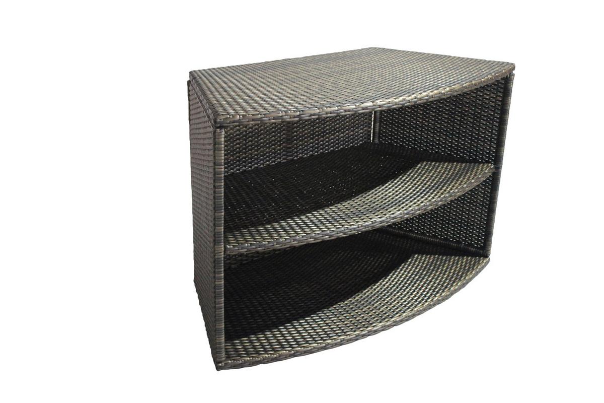 Whirlpool Netspa Octopus Ø 290 Cm Mit Umrandung+5 Möbel - Schwarz, Basics, Leder/Kunststoff (290/73cm)